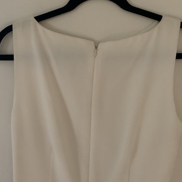 TAHARI Arthur S Levine White Sleeveless Cocktail Dress - Picture 5 of 7